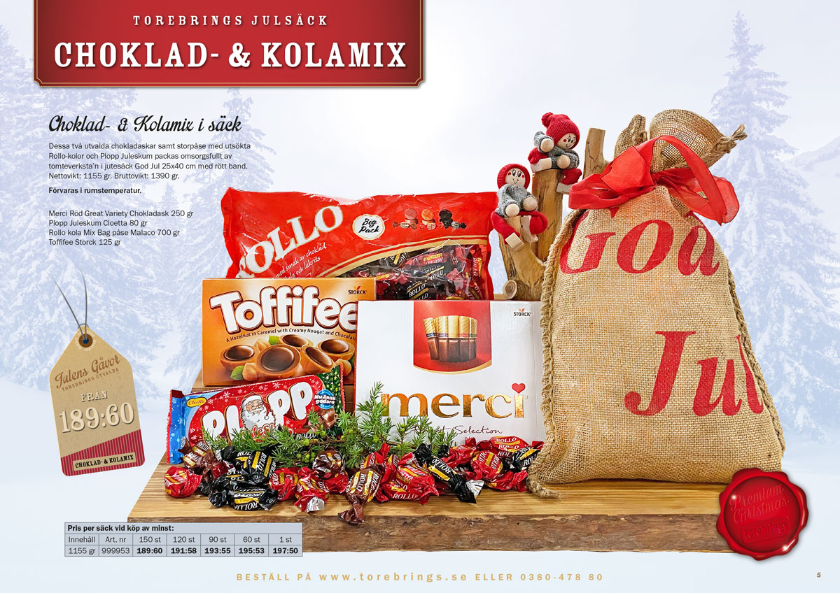 Julsäck Choklad & Kolamix